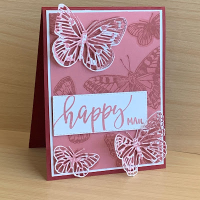 Rococo Rose butterfly card using Stampin' Up! Butterfly Brilliance