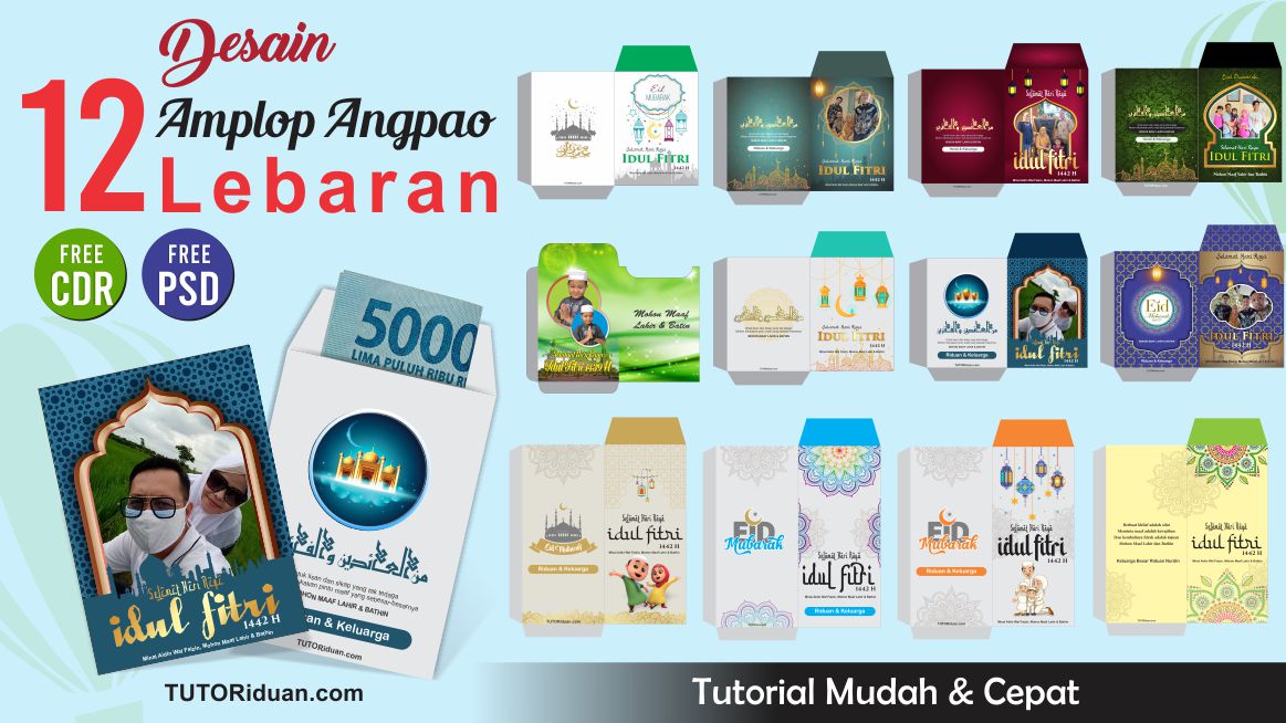 Free 12 Desain Amplop Angpao Lebaran Format Coreldraw Dan Photoshop Tutoriduan Com