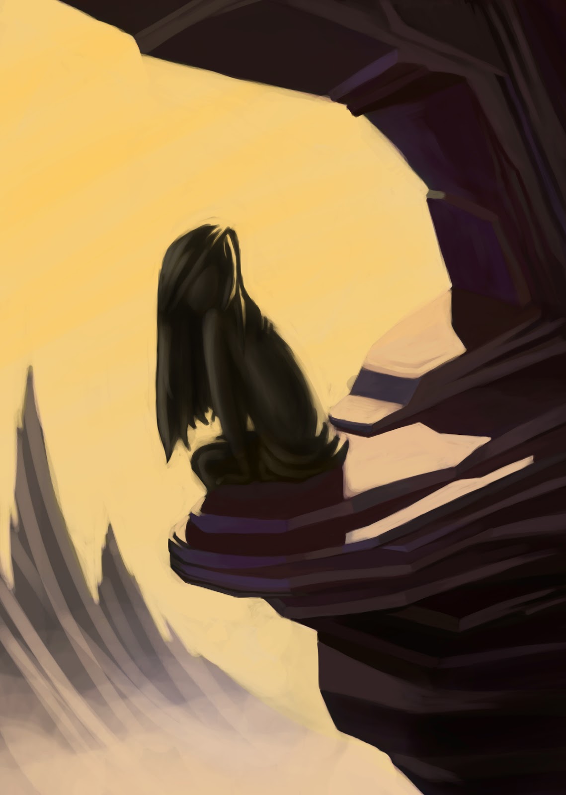Naut Done Drawing Girl On a Cliff Part 2