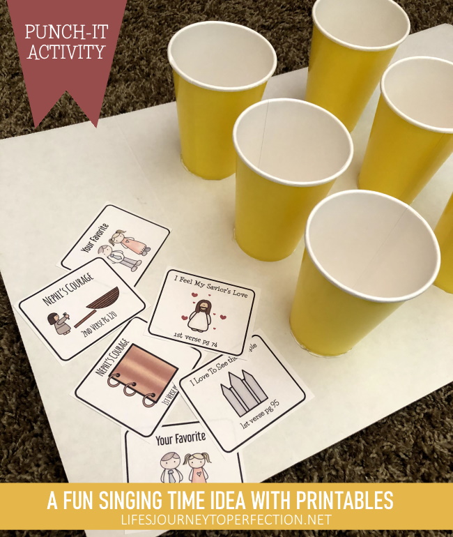 Life's Journey To Perfection: A Super Fun Activity for Singing Time, with  Printables! Punch it Activity