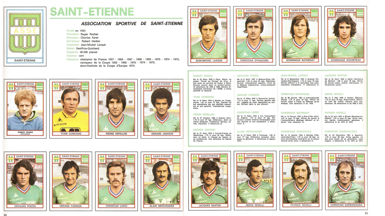 Botões para Sempre Association Sportive de SaintÉtienne Raro time