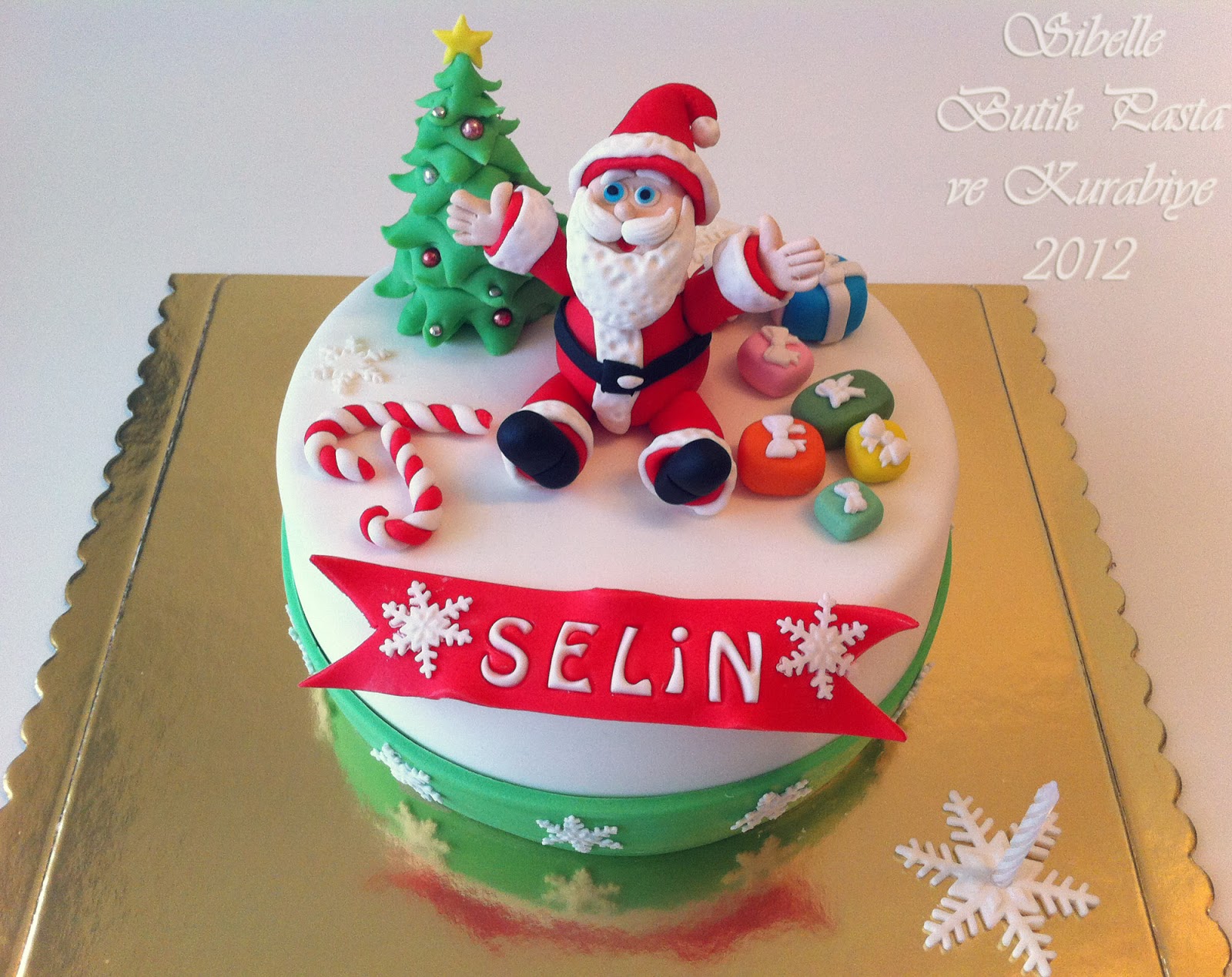 Sibelle Butik Pasta ve Kurabiye NOEL BABA PASTASI3