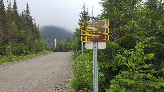 Point de départ pour la randonnée au Pic Dubuc
