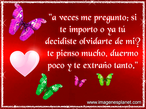 Frases de amor con mariposas animadas