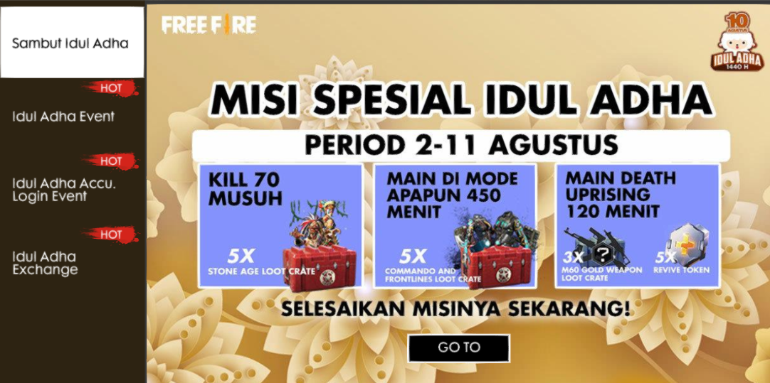 Cara Mendapatkan Sheep Badge Event Idul Adha Free Fire