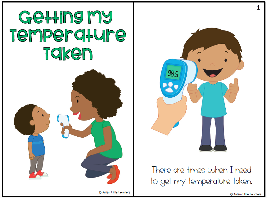 Getting My Temperature Taken Story Autism Little Learners
