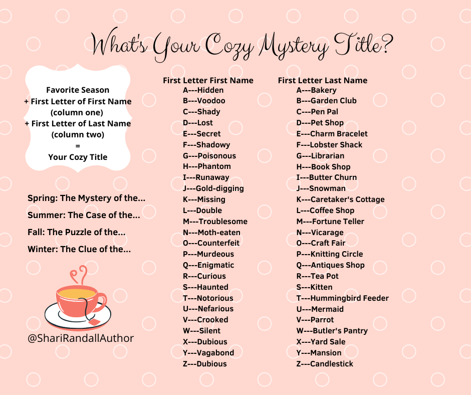 Shari Randall What s Your Cozy Mystery Title shari-randall-what-s-your-cozy-mystery-title