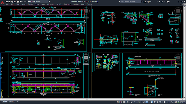 Overhead Bridge Crane [DWG]