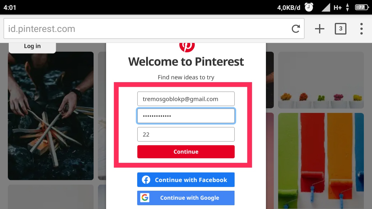 Cara membuat akun Pinterest bisnis