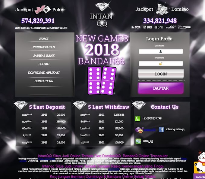 INTAN QQ -  SITUS JUDI POKER DOMINO QQ BANDAR Q TERBAIK