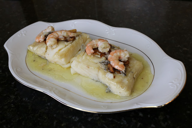 Lomo de bacalao al ajo