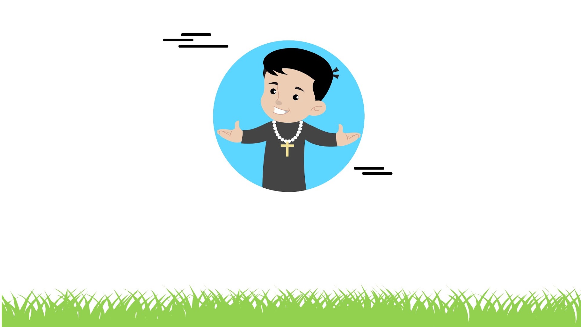 Cartoon Priest Background for presenattions