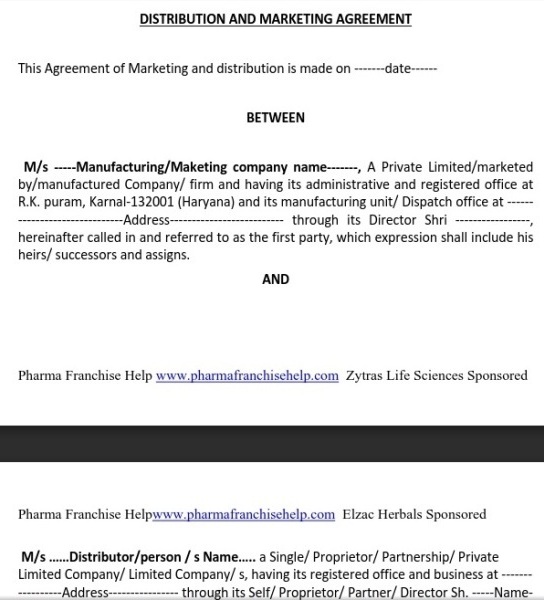 marketing contract
