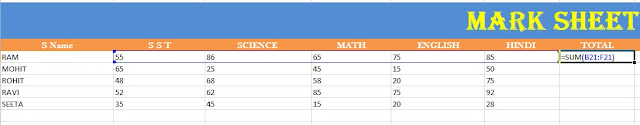 How to Create Mark sheet in MS Excel Full Sheet Step by Step How to Create Mark sheet in MS Excel Full Sheet Step by Step