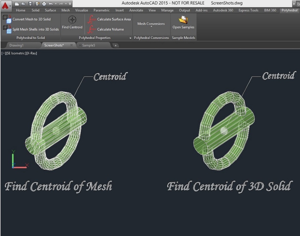 Autocad Add Ons Polyhedral Mesh To Solid