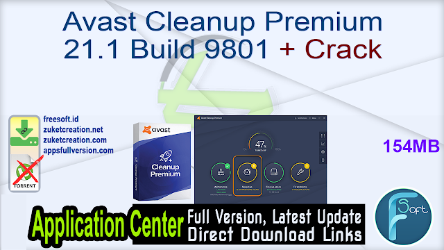 Avast Cleanup Premium 21.1 Build 9801 + Crack