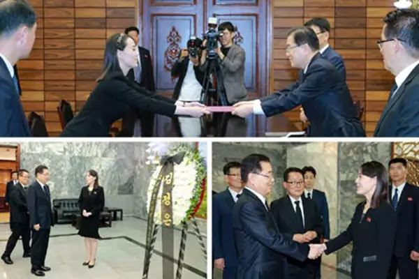 Kim Yo Jong conveys the condolatory message and words of deep consolation from Kim Jong Un, June 12, 2019