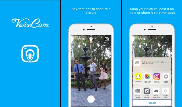 تحميل VoiceCam افضل تطبيق لأخذ صور السيلفي على الايفون