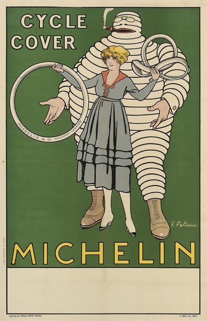 Michelin/Bibendum vintage cycling poster set