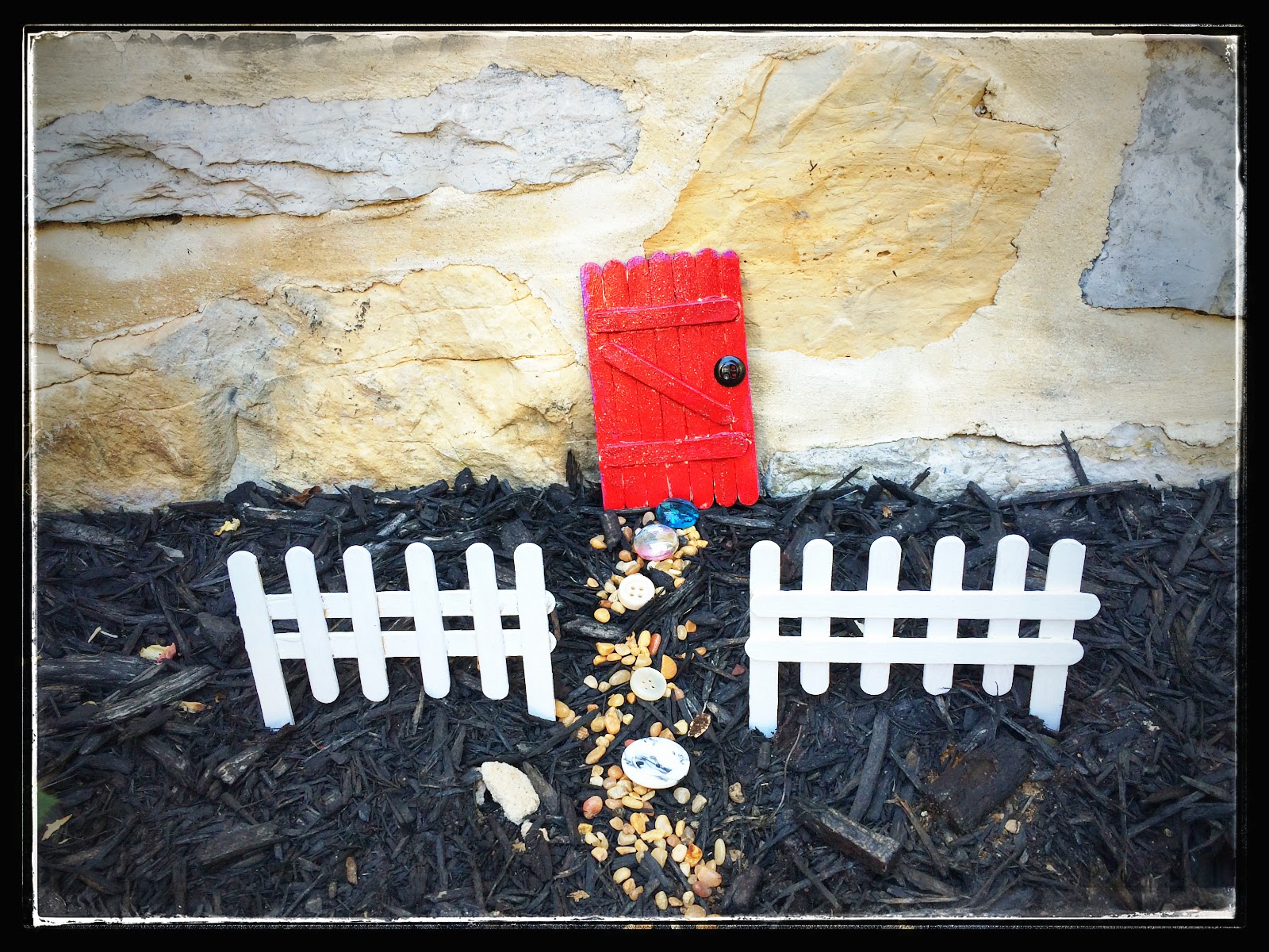 Our Beautifully Messy House White Picket Fairy Fence