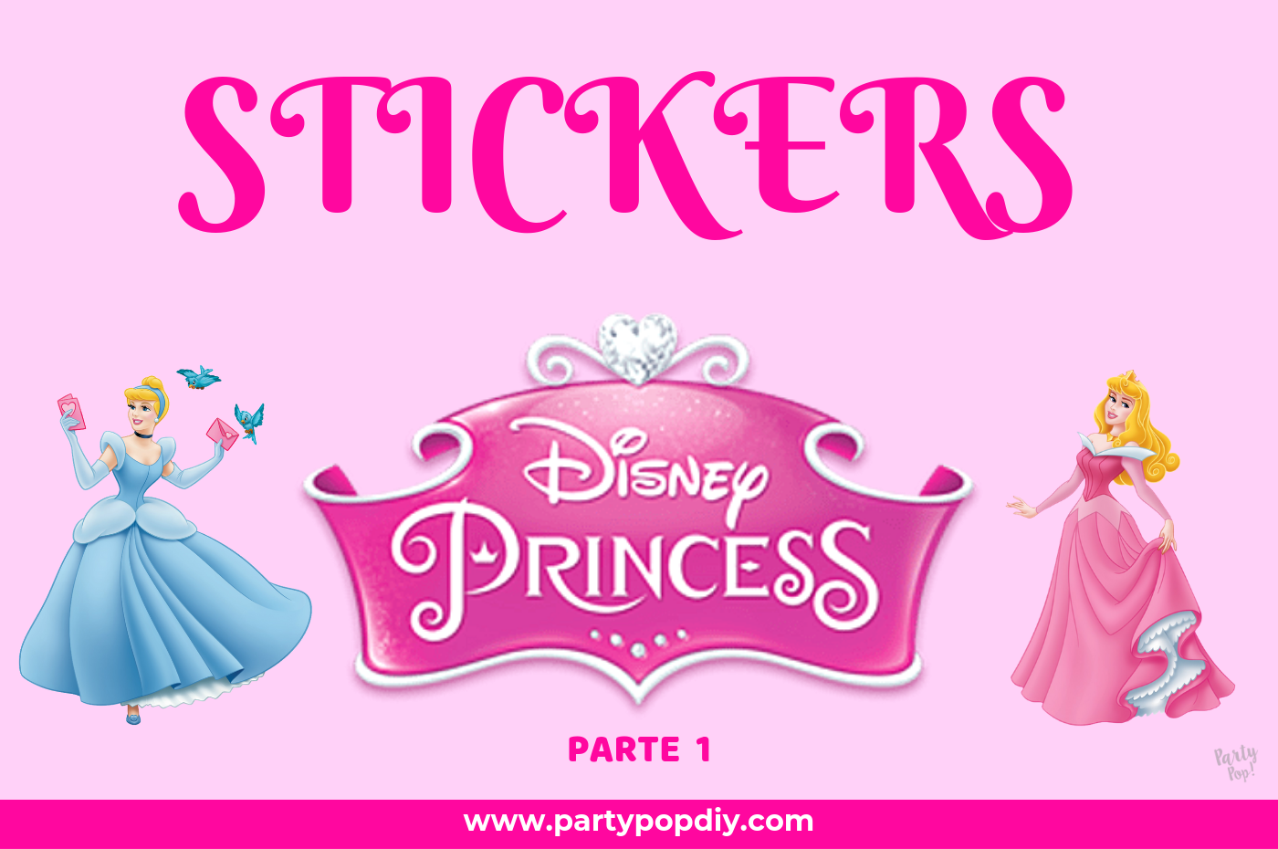 Stickers princesas Disney | PartyPop DIY