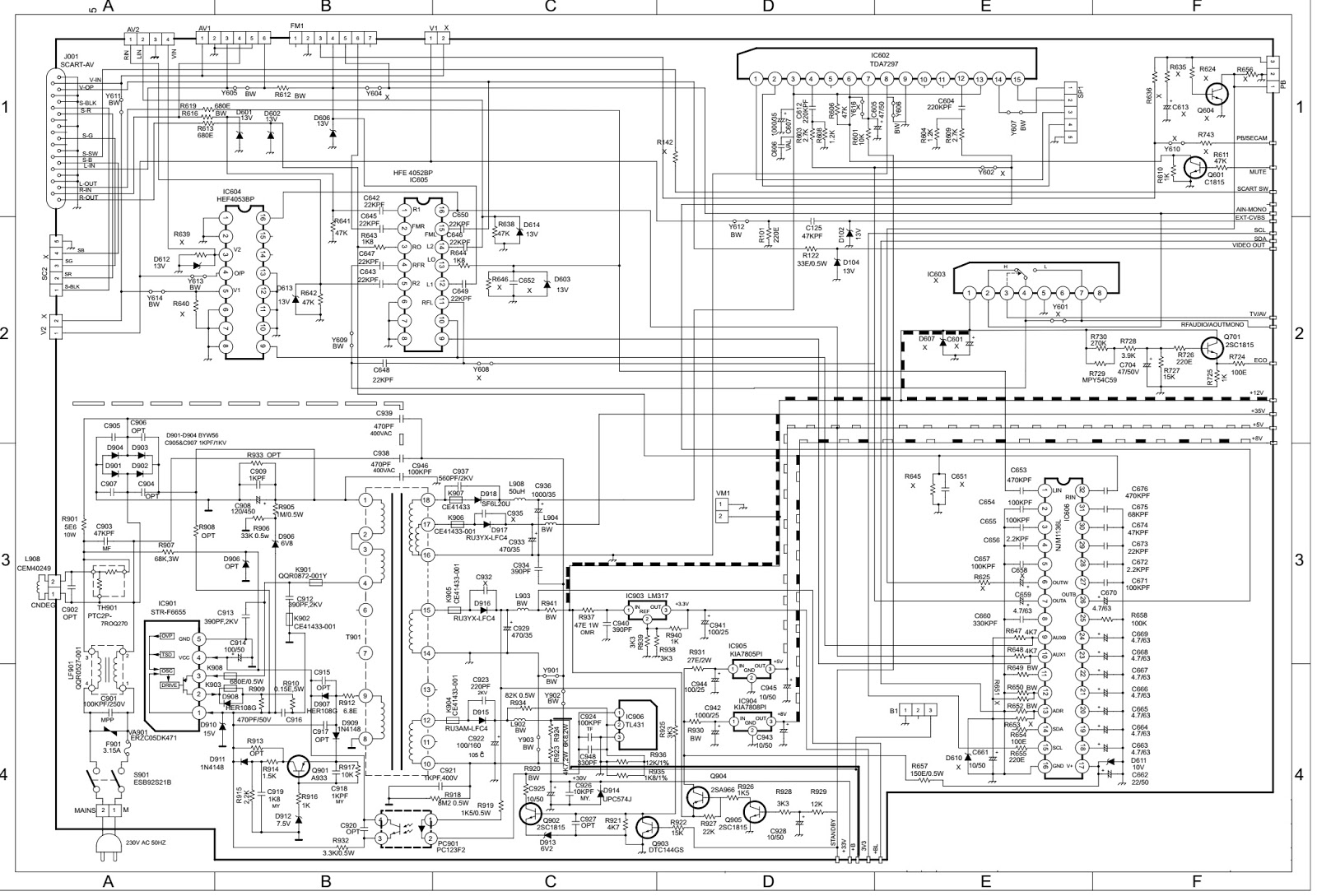 Master Electronics Repair Onida Oxygen 29 29 Inch Crt Tv Circuit Diagram Schematic