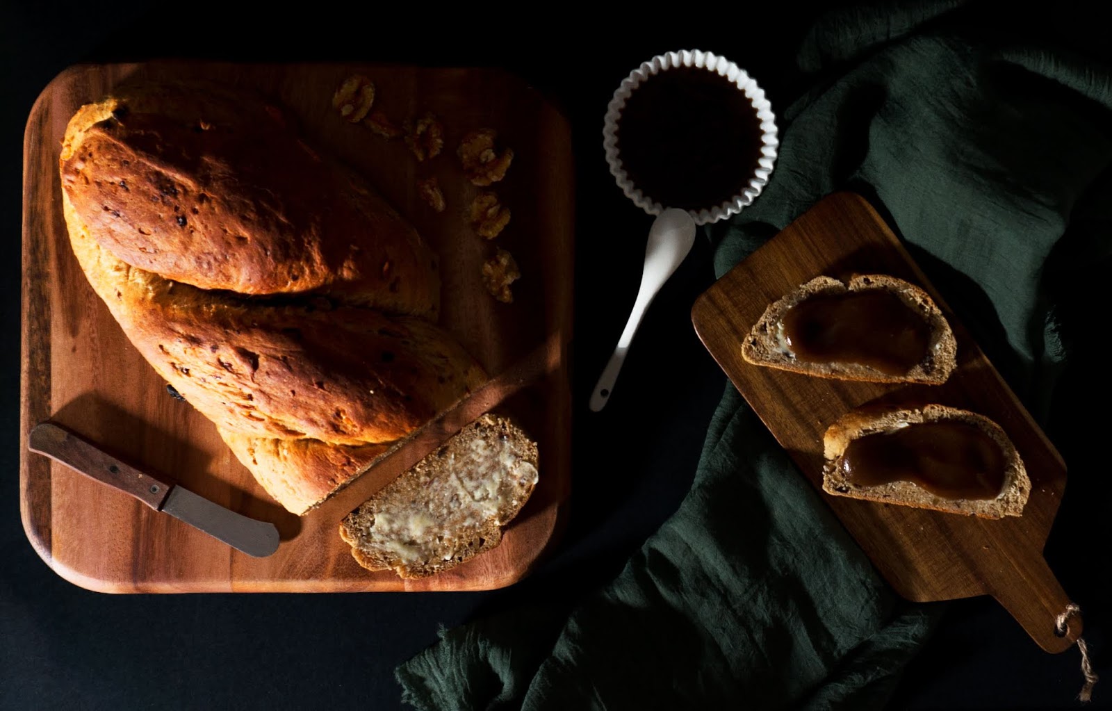 Pan de Café con Nueces y Pasas Cocinillas TM5. Recetas Thermomix.