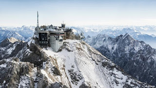 Баварские Альпы самая высокая точка Германии Дойчленда Цугшпитце