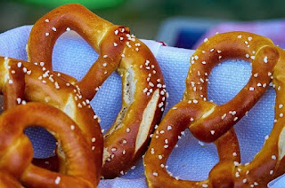 Pretzels. Pretzels.