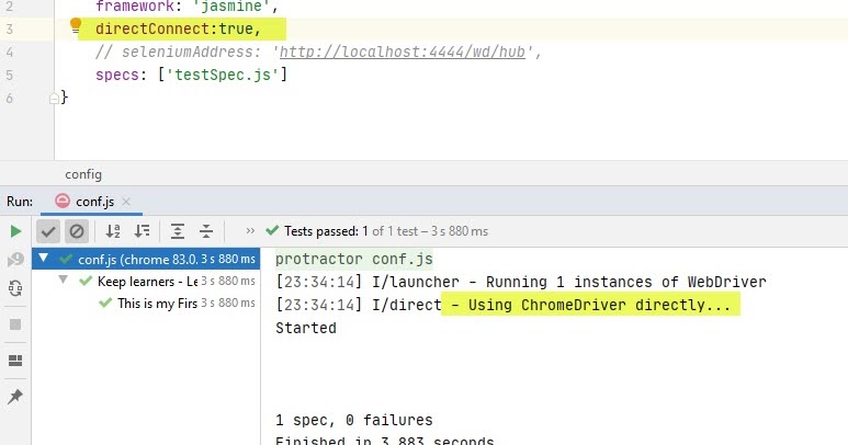 Keep Learning: directConnect in protractor