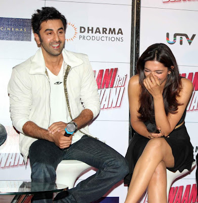 Deepika, Ranbir and Karan at Trailer launch of 'Yeh Jawaani Hai Deewani'