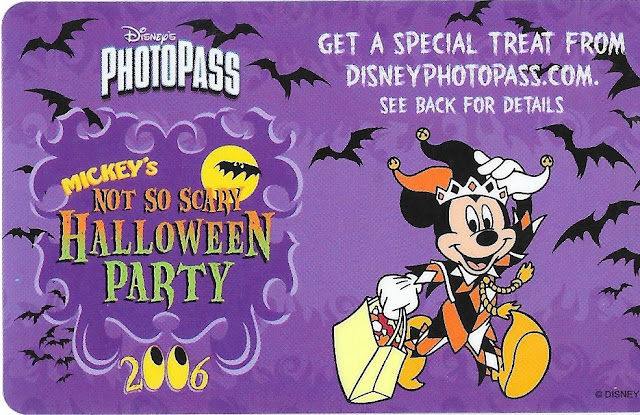 Disney Photopass Mickey's Not So Scary Halloween Party 2006 Card