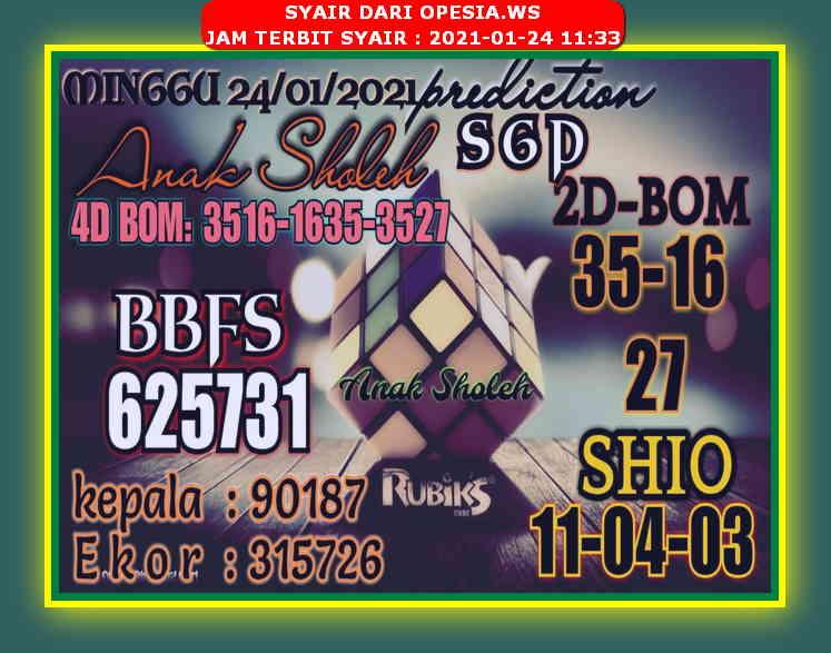 PREDIKSI singapura