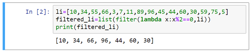 filter()