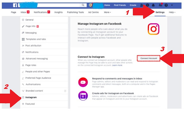 Bagaimana Cara Link Instagram dengan Facebook Time Line