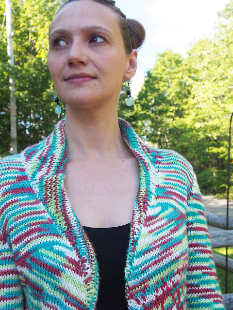 Vogue Knitting and How I Became A Knitter -- Leora Schlanger Cardi