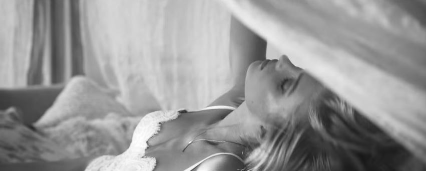 Modella Victoria’s Secret pubblicità Dream Angels video in bianco e nero con Foto - Testimonial Spot Pubblicitario Victoria’s Secret 2017