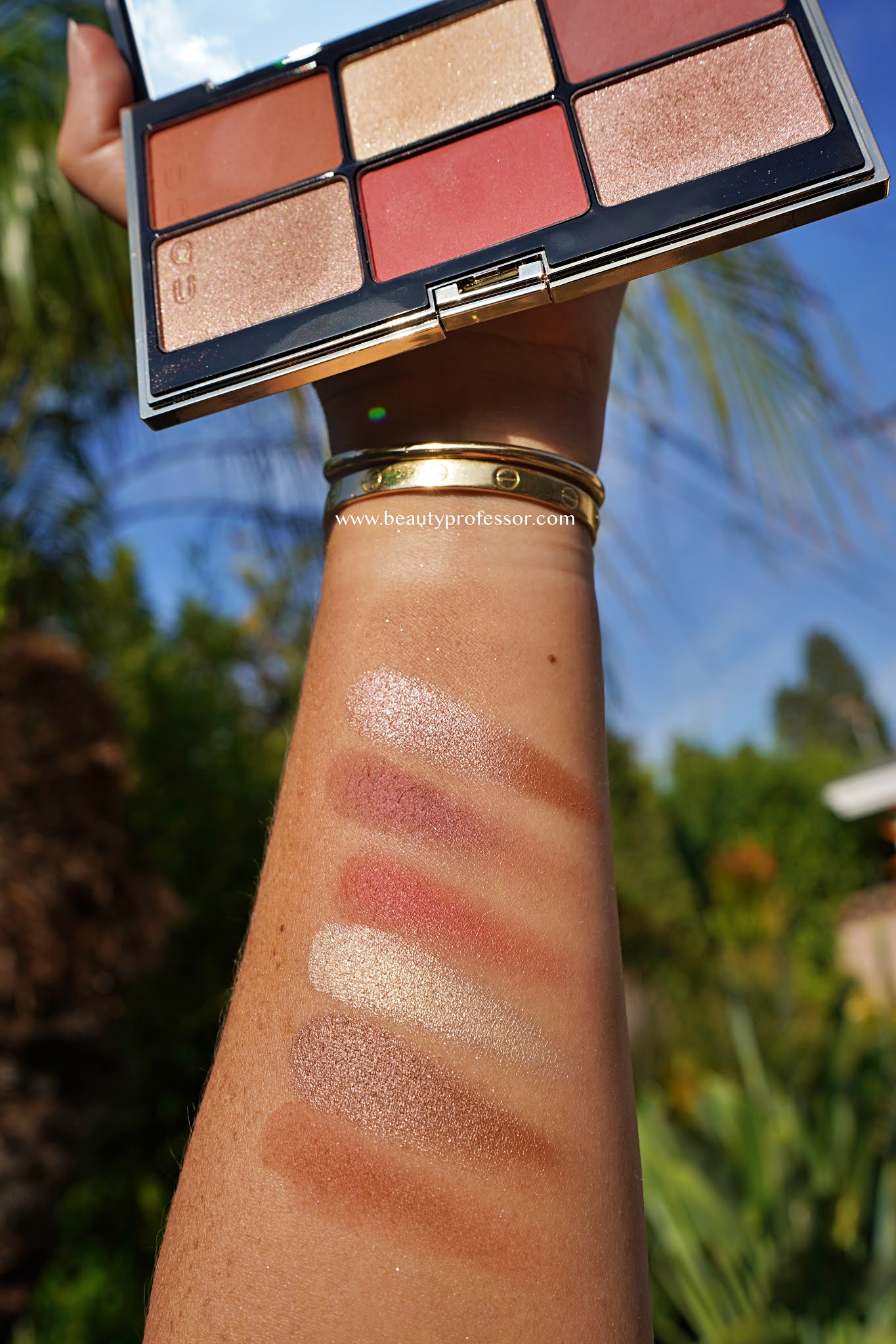 eyeshadow SUQQU and Lip Color Galore swatches