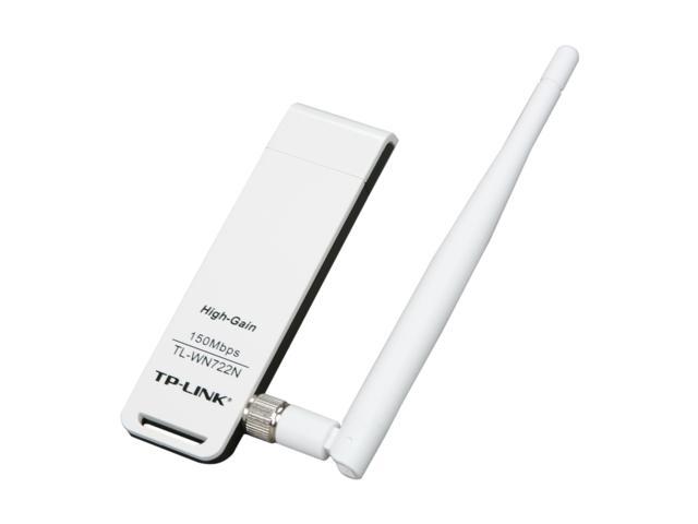 TP-Link TL-WN722N Adaptateur USB Wi-Fi à Gain Elevé 150 Mbps Antenne Détachable