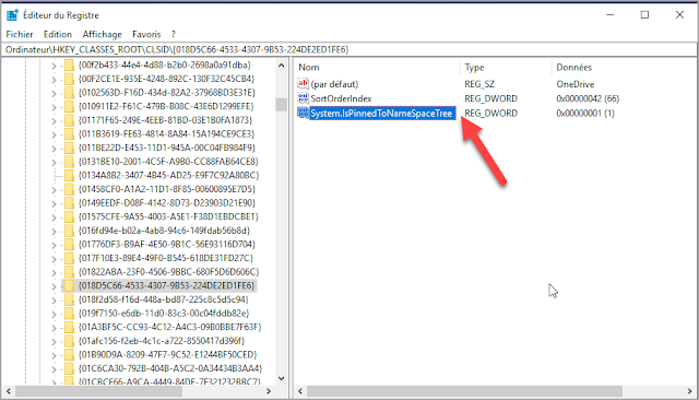 Enlever OneDrive de l'Explorateur de fichiers Windows 10 avec la base de registre Enlever, supprimer, retirer, OneDrive, Explorateur, Windows 10, base de registre, trucs et astuces, regedit
