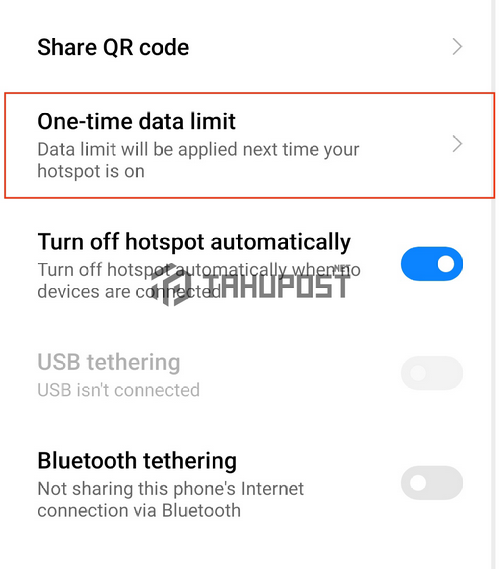 Cara Membatasi Penggunaan Data Hotspot Xiaomi