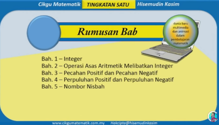 Nota Matematik Tingkatan 1 Bab 1 Online Video Pendidikanmalaysia Com