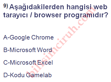 bilgisayar aglari kavrama testi
