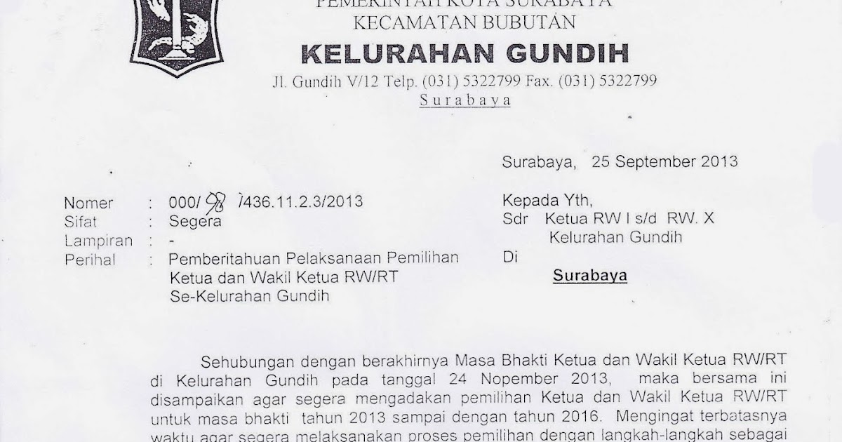 Kim Gundih Sejahtera Pemilihan Ketua Wakil Ketua Rw Rt