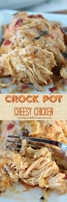 Crock pot recipes are one of the easiest ways to cook and my favorite way to save time in the kitchen. My crock pot cheesy chicken is to die for and the flavor is outstanding. Each bite is loaded with cheese, super flavorful and creamy. Crock pot recipes are one of the easiest ways to cook and my favorite way to save time in the kitchen. My crock pot cheesy chicken is to die for and the flavor is outstanding. Each bite is loaded with cheese, super flavorful and creamy.