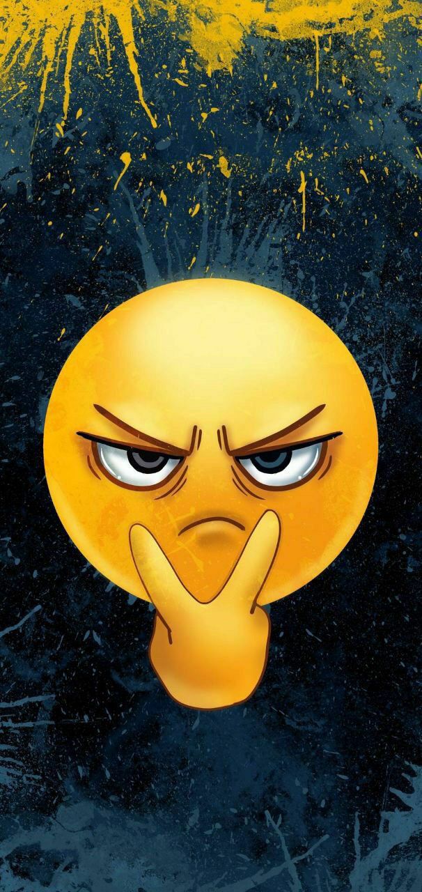 Angry Emoji Face - Wallpaper Splash
