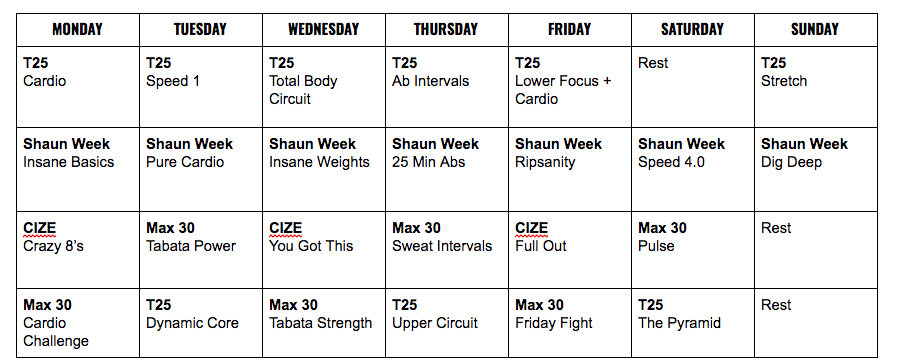 its all about the cardio june monthly workout plan holly monthly workout plan