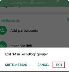 Cara Meninggalkan Grup Chating WhatsApp Secara Permanen 4