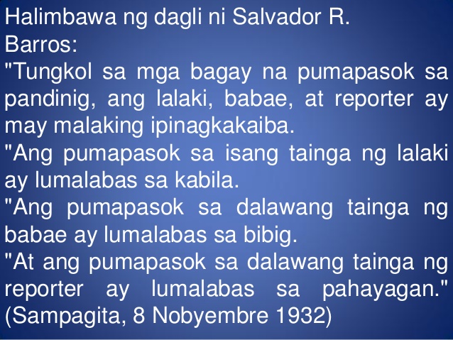 mga halimbawa ng dagli - philippin news collections