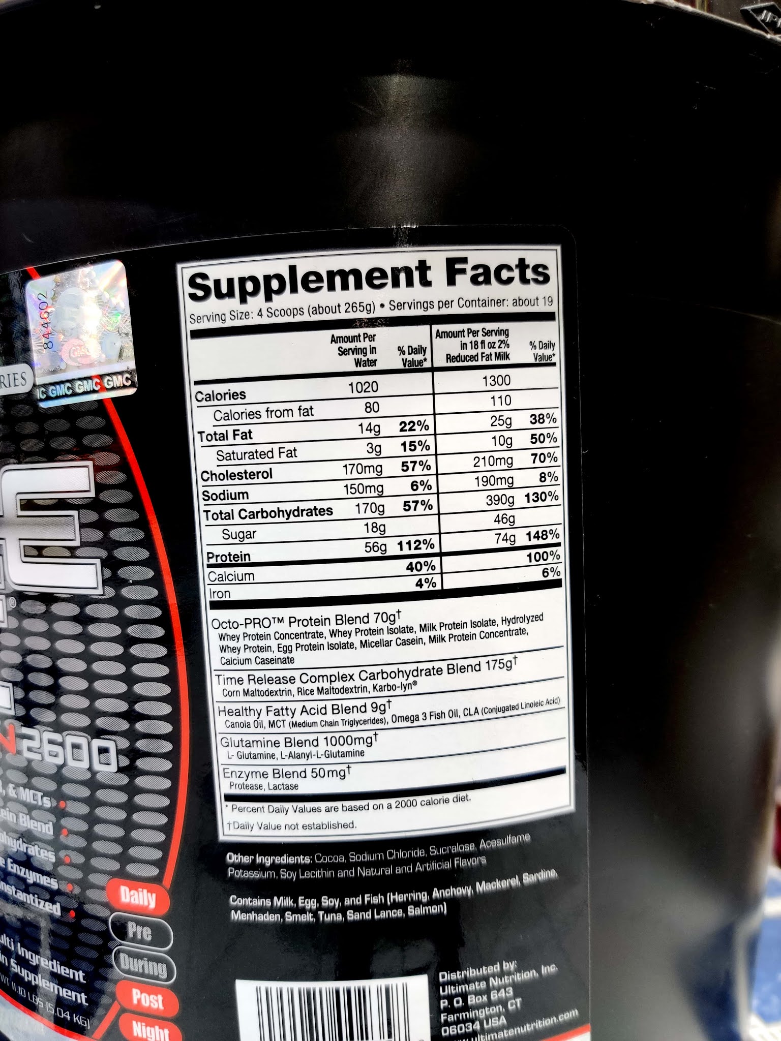 Ultimate Nutrition Muscle Juice Revolution 2600, 11.10 lbs, 5 Kg NCRFS